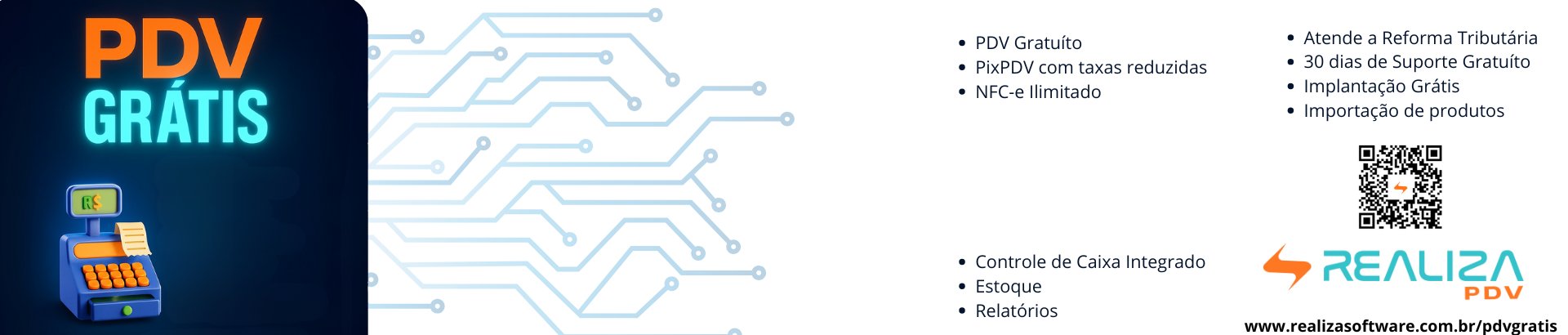 Banner da REALIZA SOFTWARE - ERP / PDV - MK